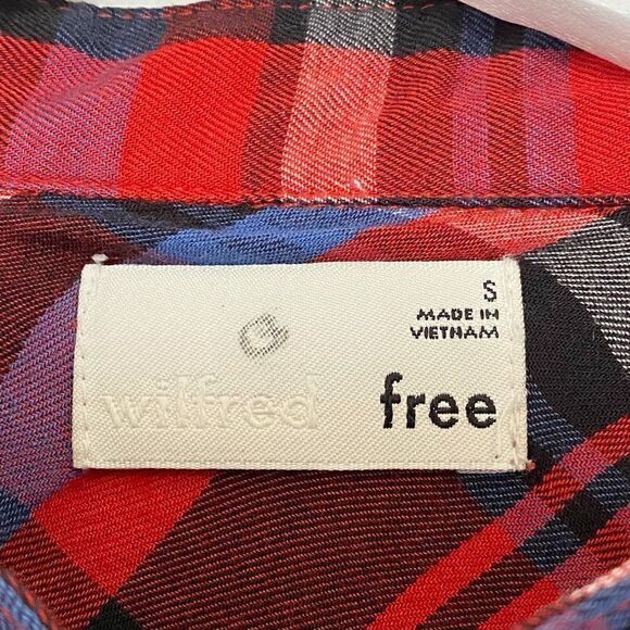 CLEARANCE - Aritzia Wilfred Free Lucy Plaid Long Sleeve Dress - Picture 7 of 8